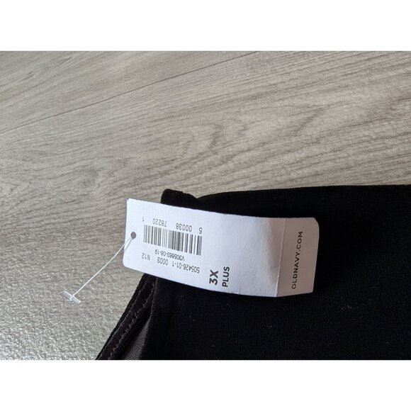 Old Navy Black Velvet Plus Size 3X Sleeveless V-Neck Tank Top NWT - Picture 5 of 8